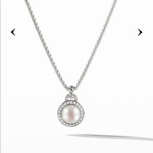 David Yurman Albion® Pearl Pendant Necklace with Pavé Diamonds